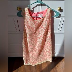 JB by Julie Brown Pink and Gold Lace Dress